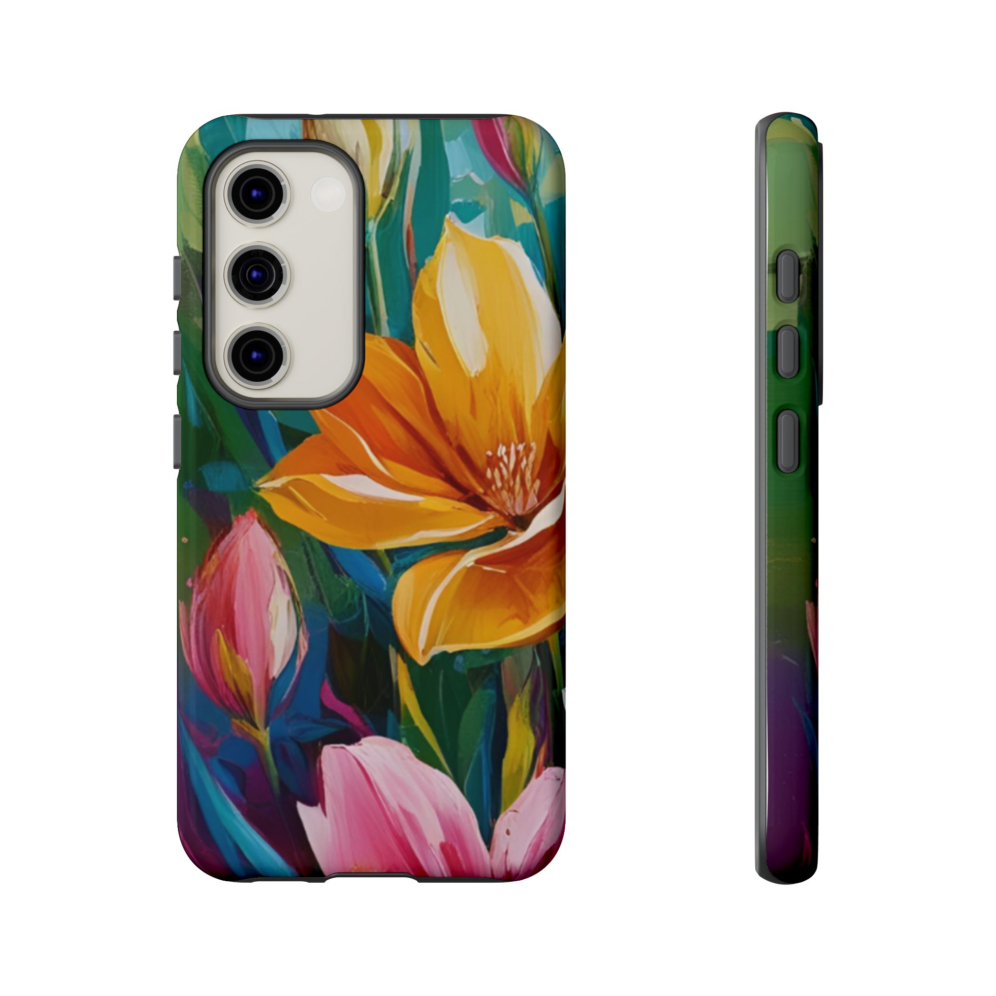 Floral Tough Phone Case - Vibrant Flower Design for Nature Lovers - Image 93