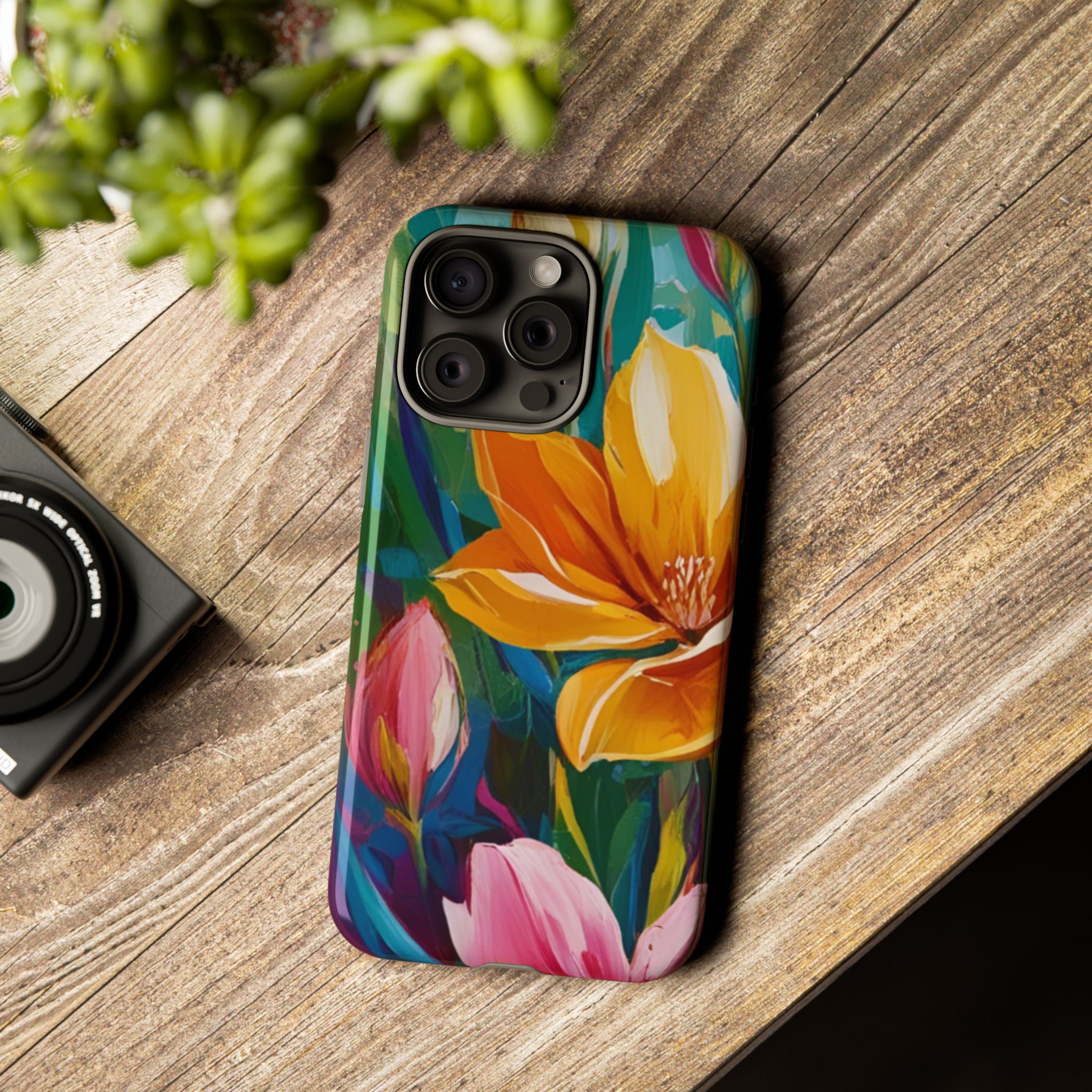 Floral Tough Phone Case - Vibrant Flower Design for Nature Lovers - Image 133