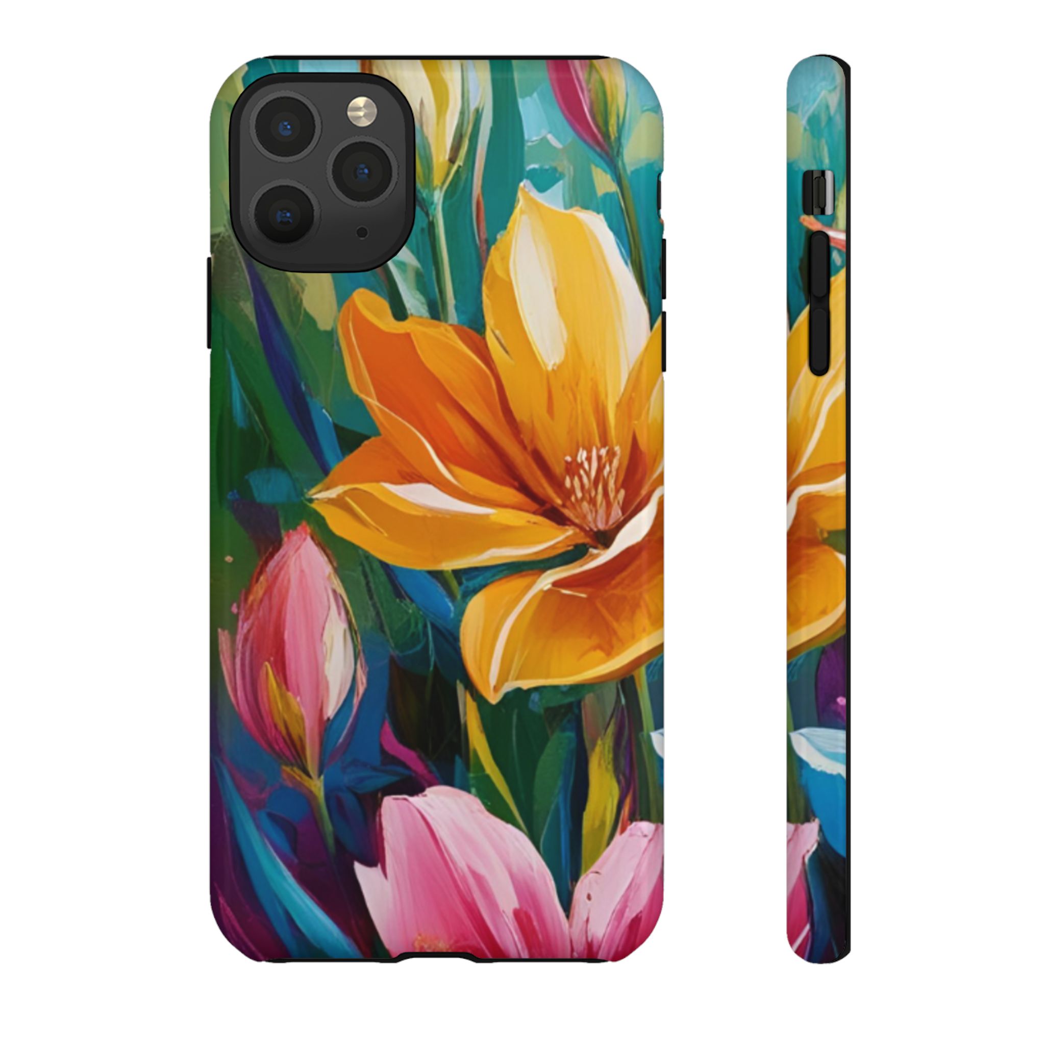 Floral Tough Phone Case - Vibrant Flower Design for Nature Lovers - Image 14
