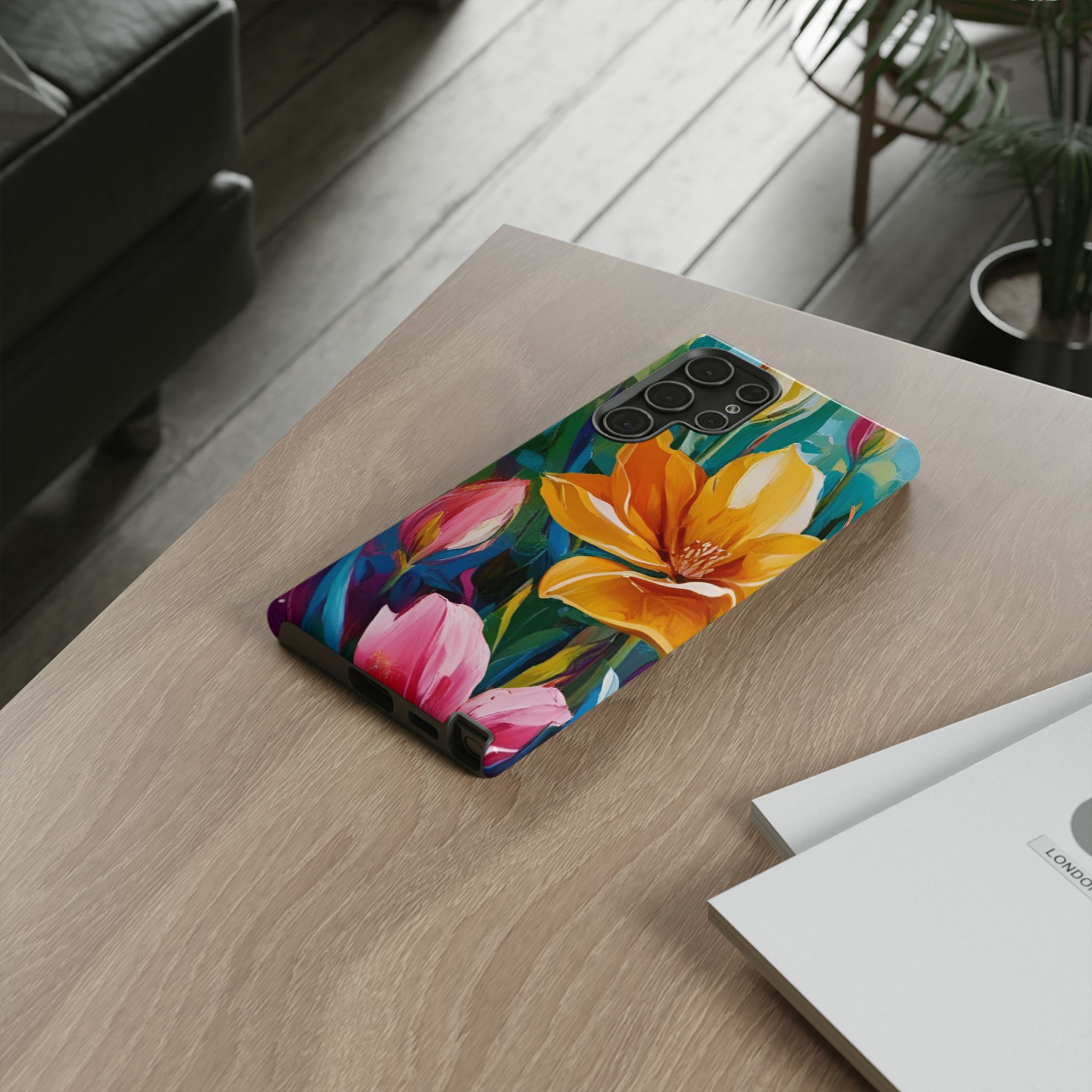 Floral Tough Phone Case - Vibrant Flower Design for Nature Lovers - Image 60