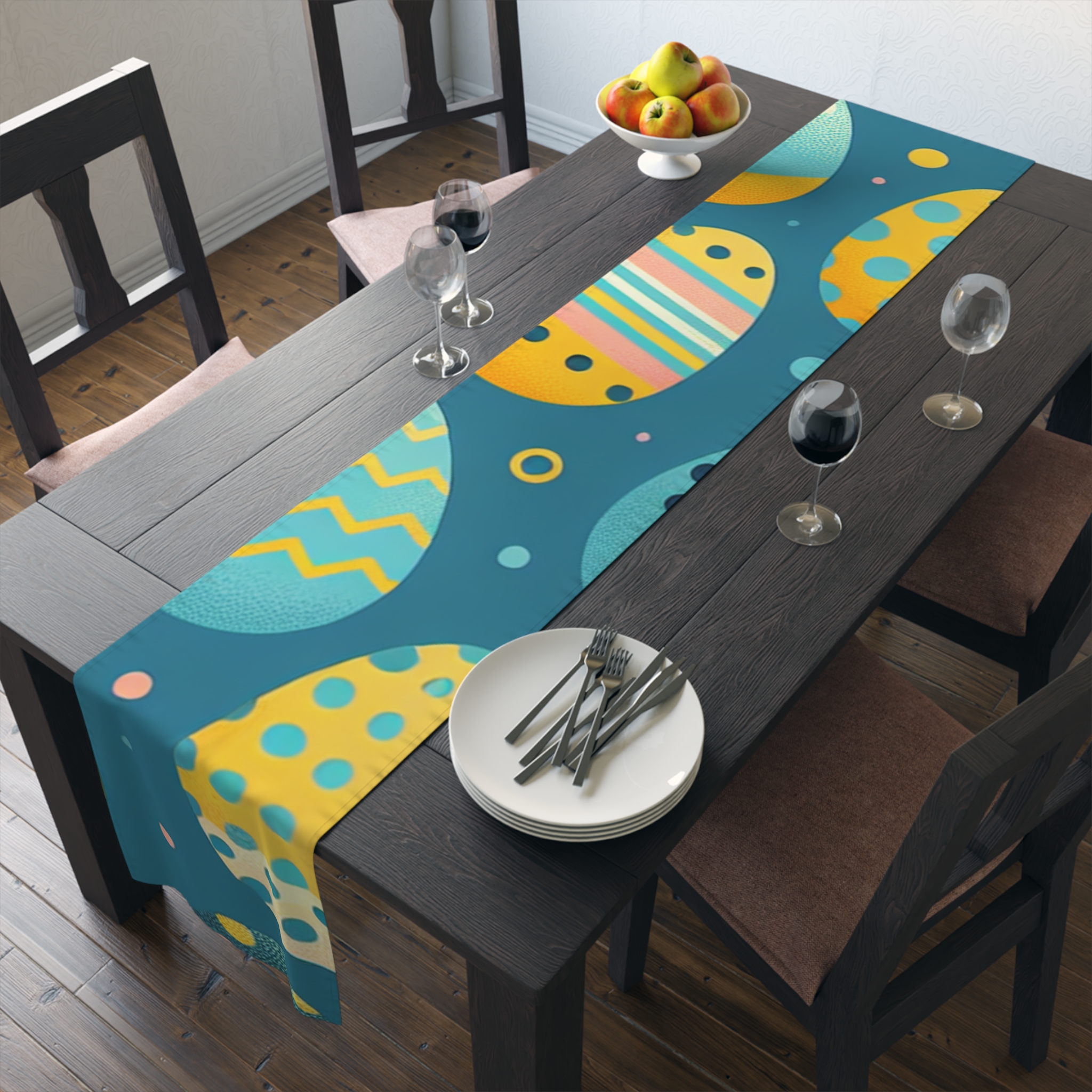 Easter Themed Table Runner – Colorful Egg Design for Spring Celebrations - Image 16