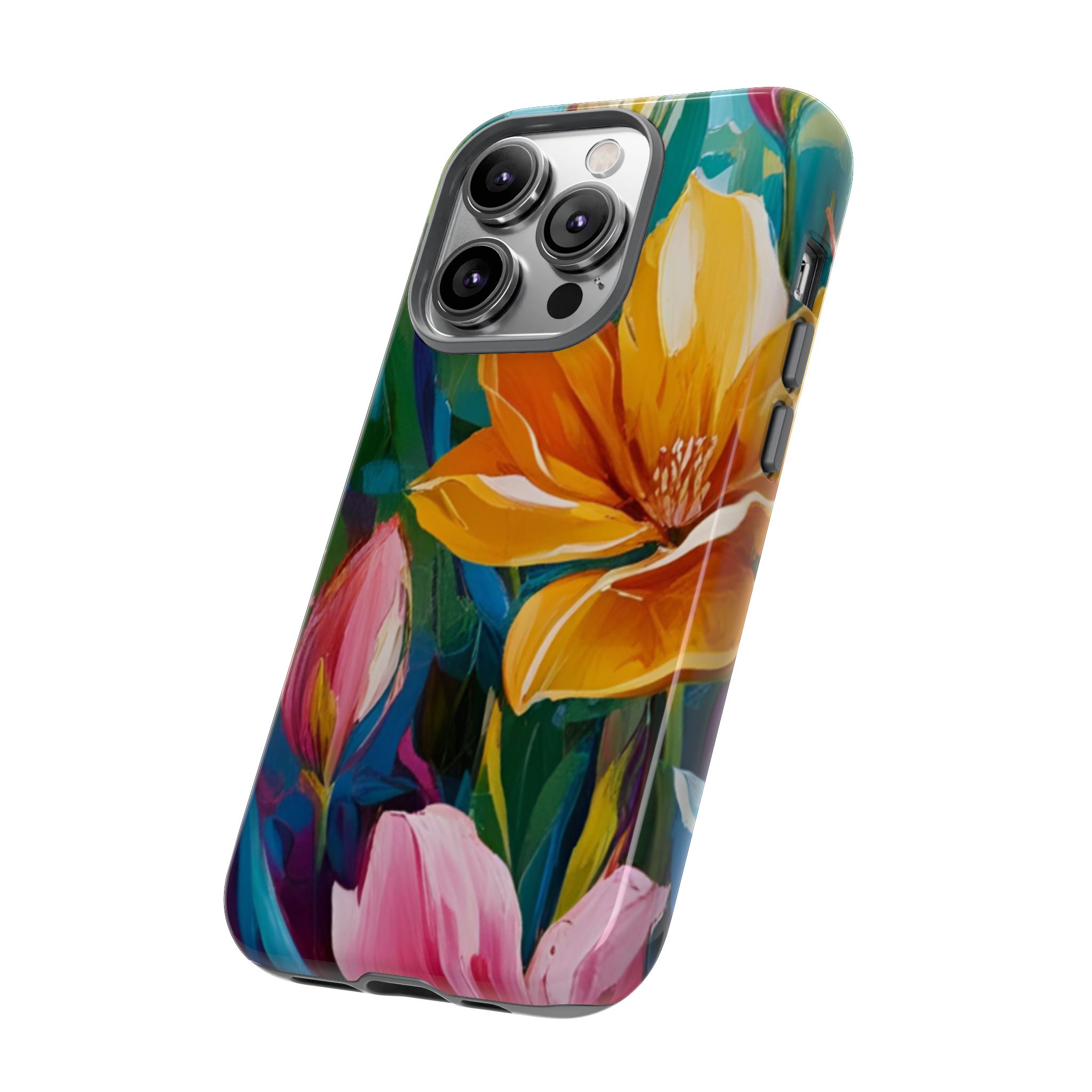 Floral Tough Phone Case - Vibrant Flower Design for Nature Lovers - Image 70