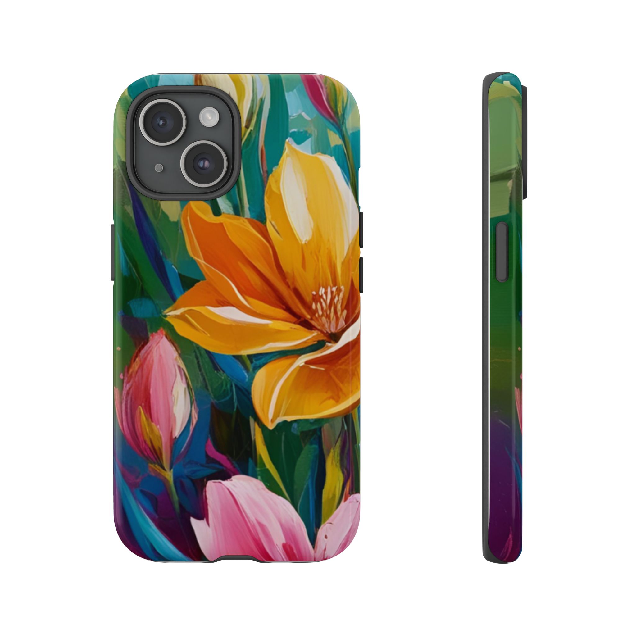 Floral Tough Phone Case - Vibrant Flower Design for Nature Lovers - Image 113