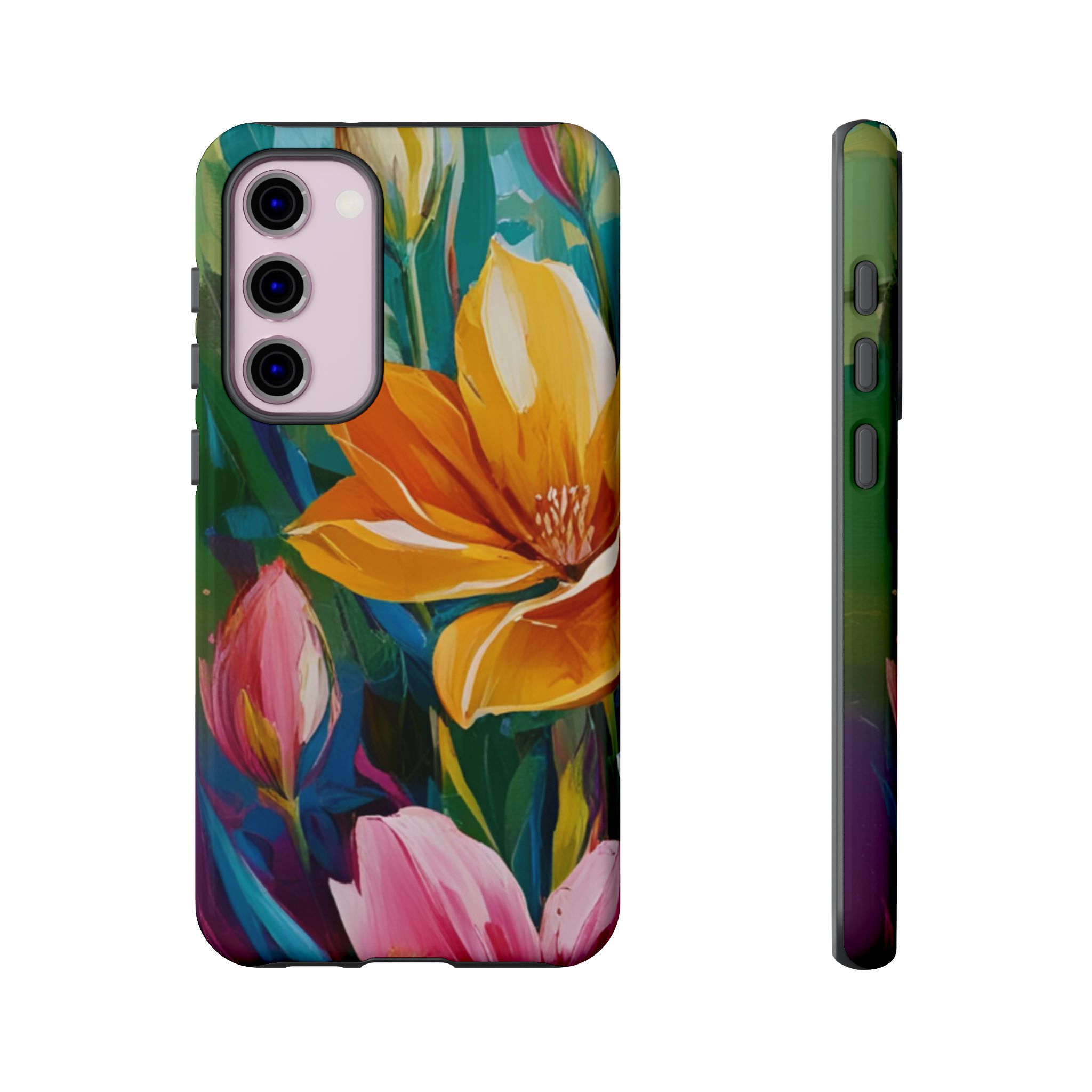 Floral Tough Phone Case - Vibrant Flower Design for Nature Lovers - Image 97