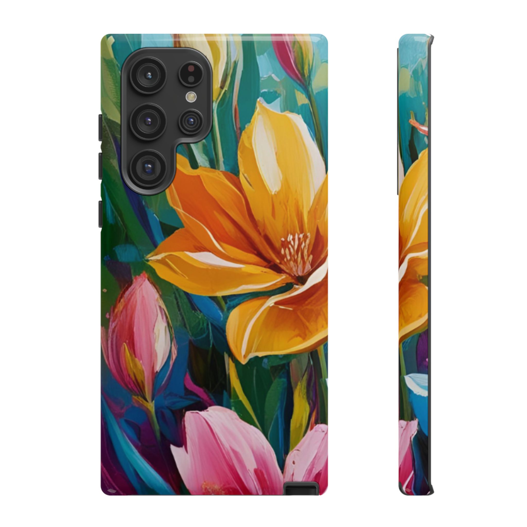 Floral Tough Phone Case - Vibrant Flower Design for Nature Lovers - Image 59
