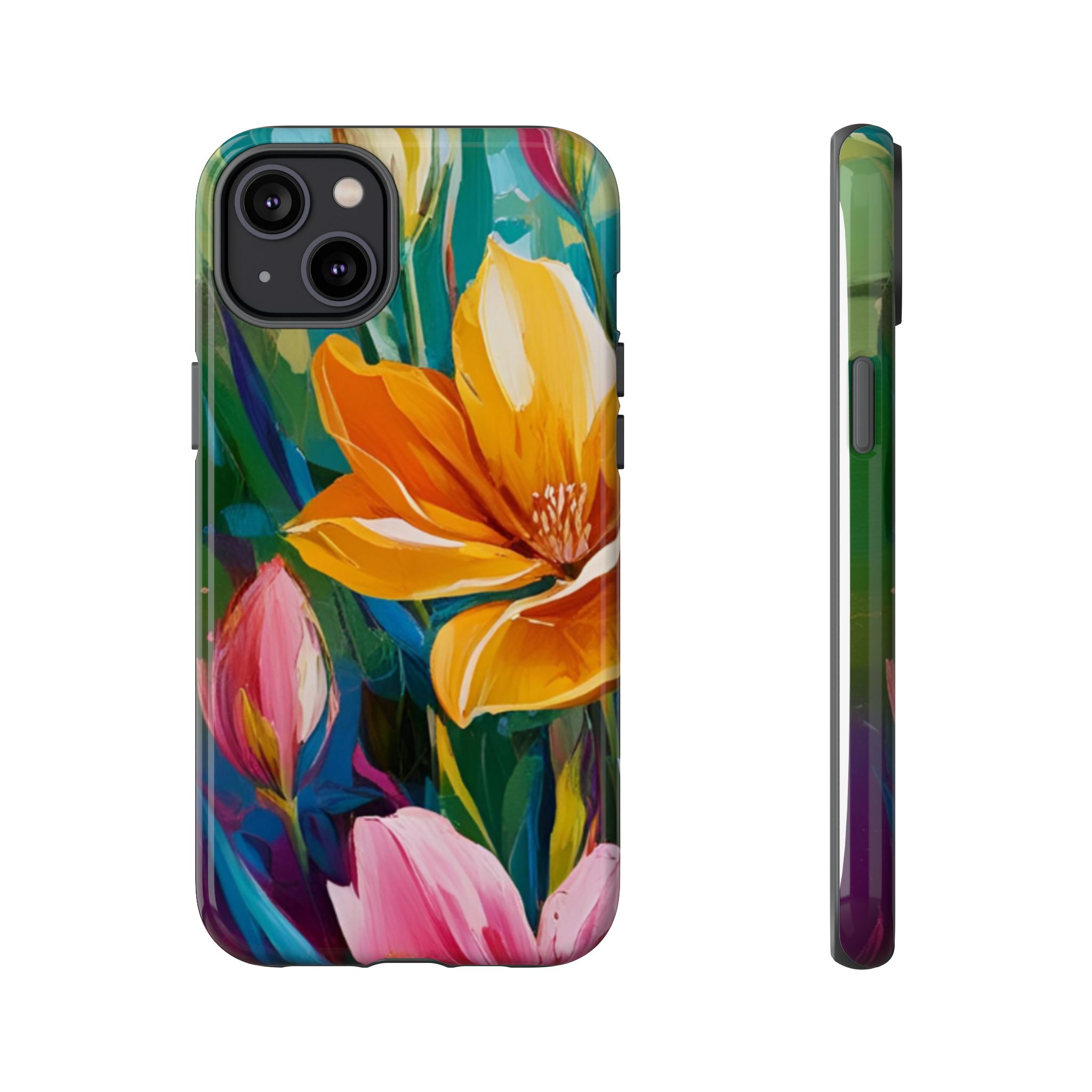 Floral Tough Phone Case - Vibrant Flower Design for Nature Lovers - Image 77