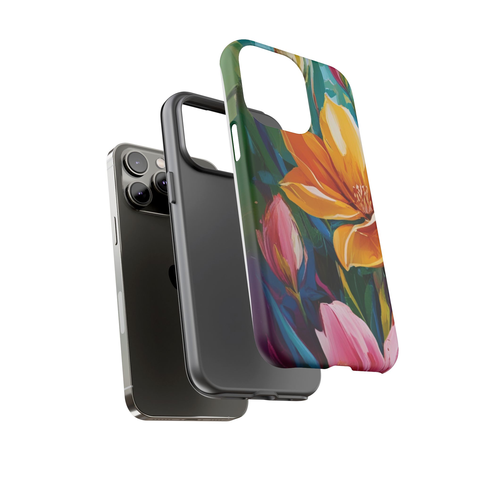Floral Tough Phone Case - Vibrant Flower Design for Nature Lovers - Image 91