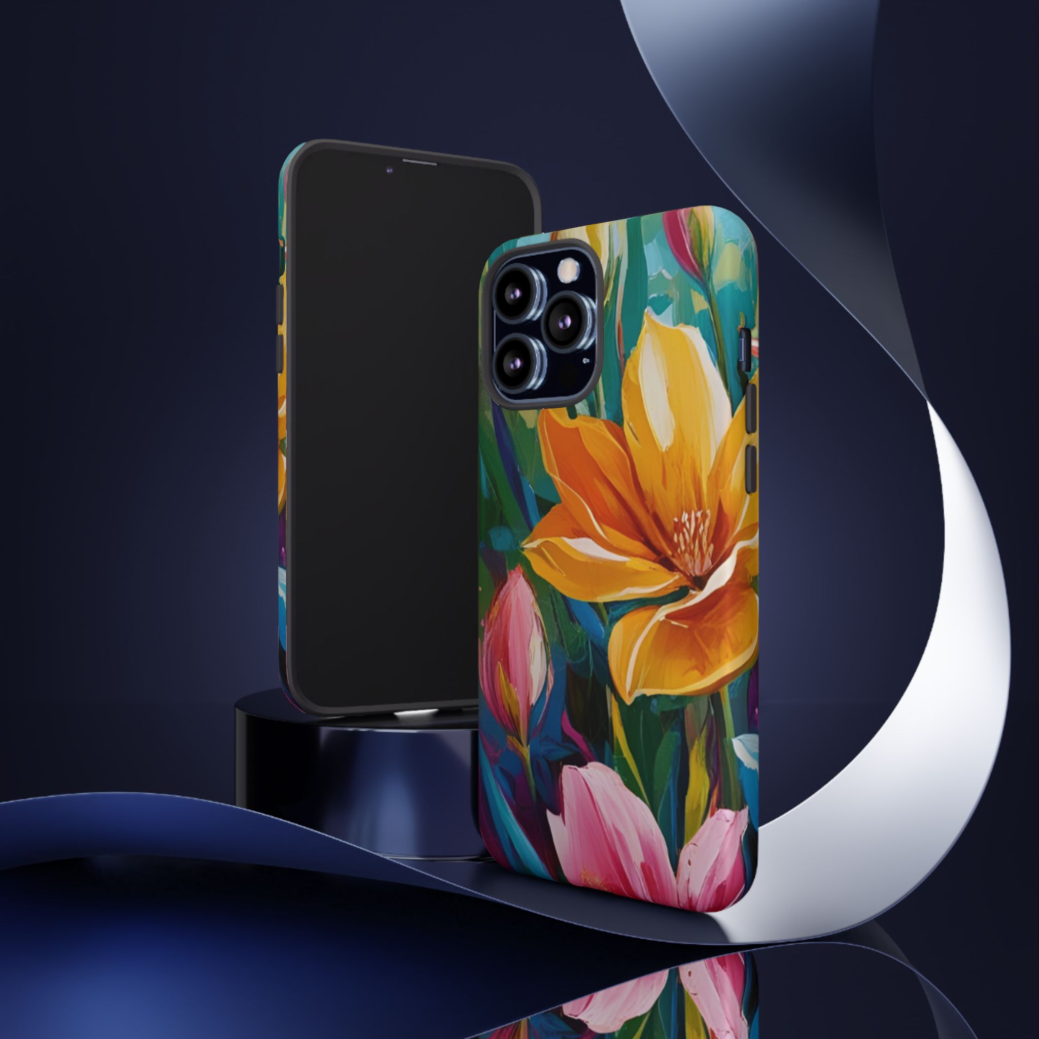 Floral Tough Phone Case - Vibrant Flower Design for Nature Lovers - Image 42