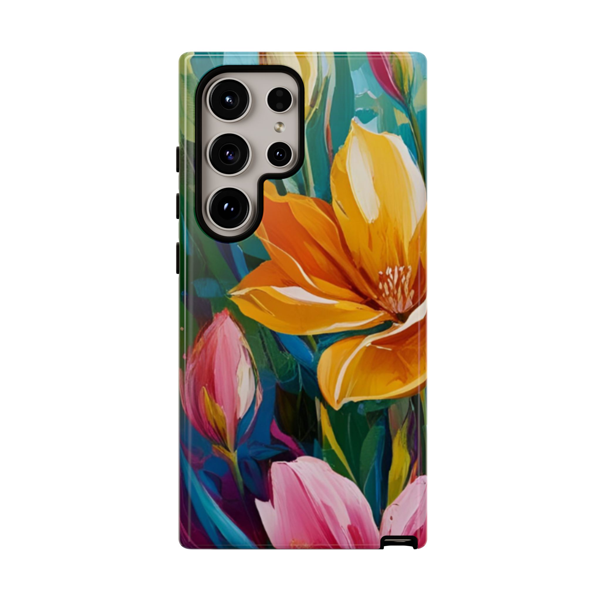 Floral Tough Phone Case - Vibrant Flower Design for Nature Lovers - Image 145