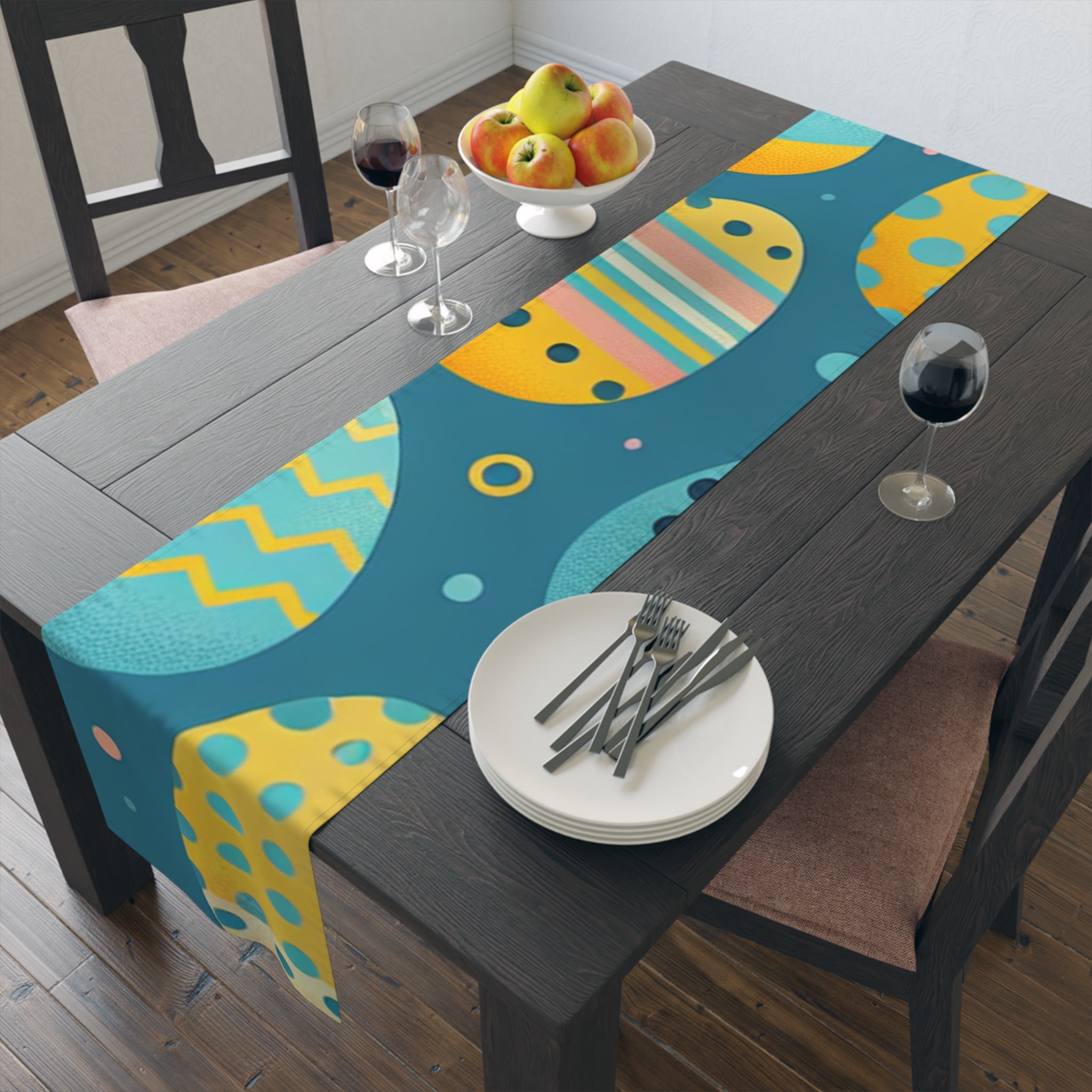 Easter Themed Table Runner – Colorful Egg Design for Spring Celebrations - Image 8