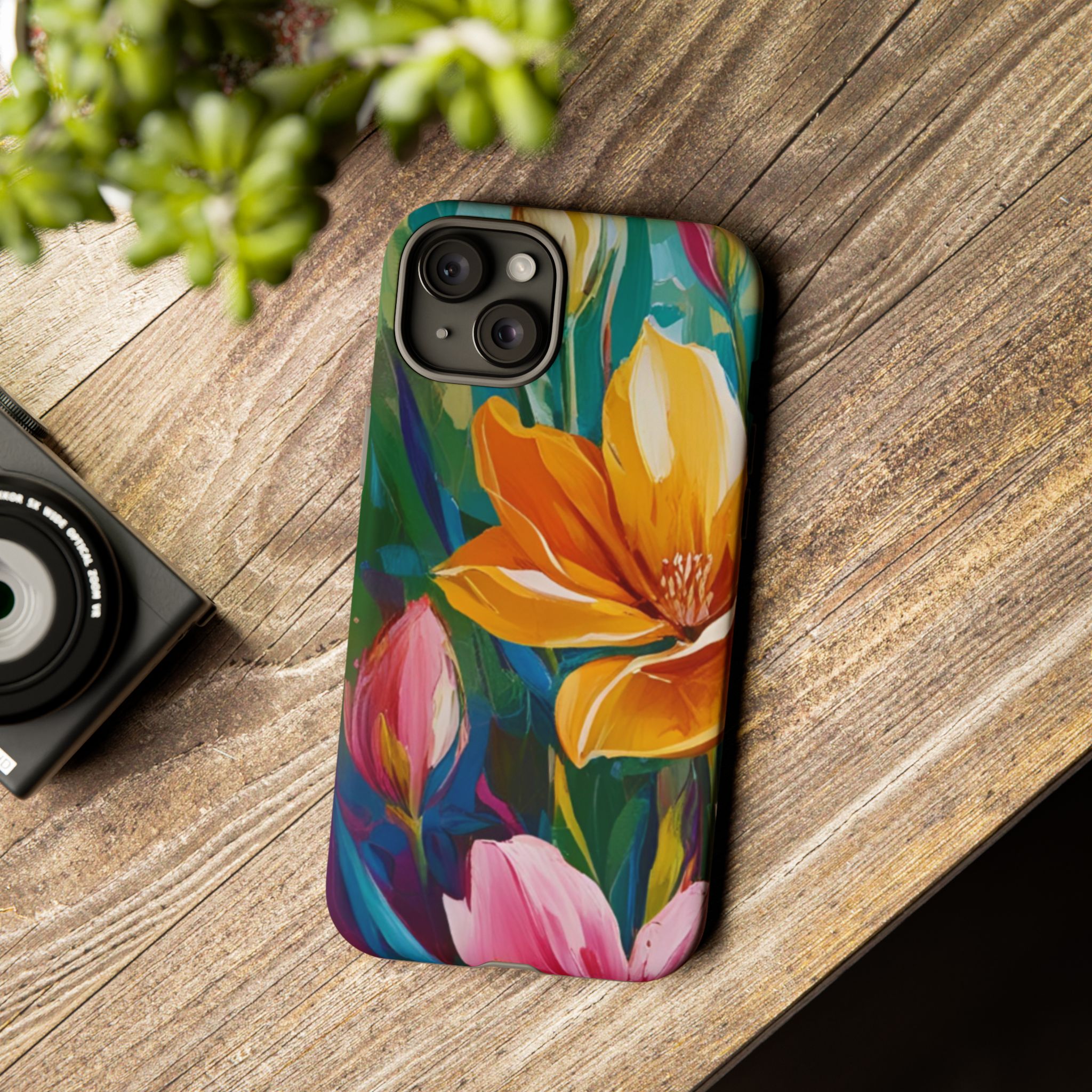 Floral Tough Phone Case - Vibrant Flower Design for Nature Lovers - Image 124