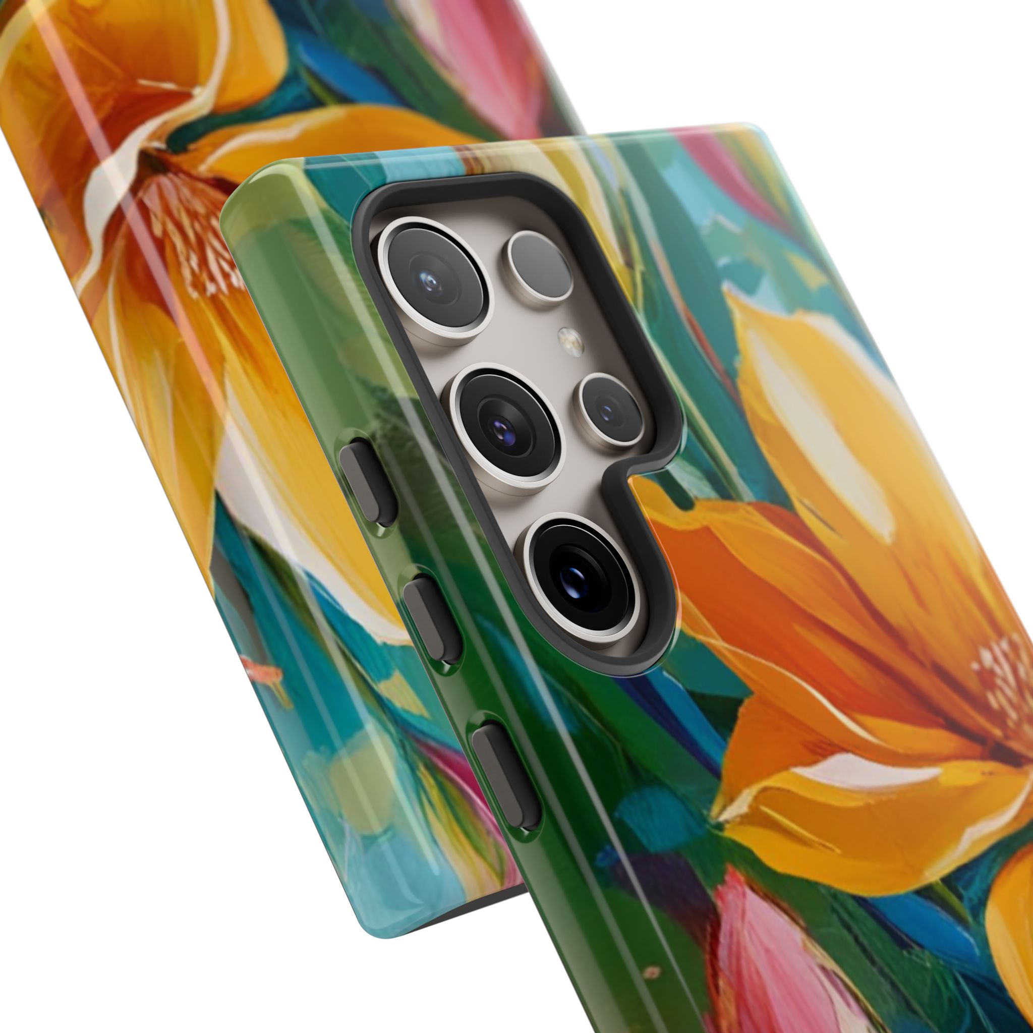 Floral Tough Phone Case - Vibrant Flower Design for Nature Lovers - Image 146